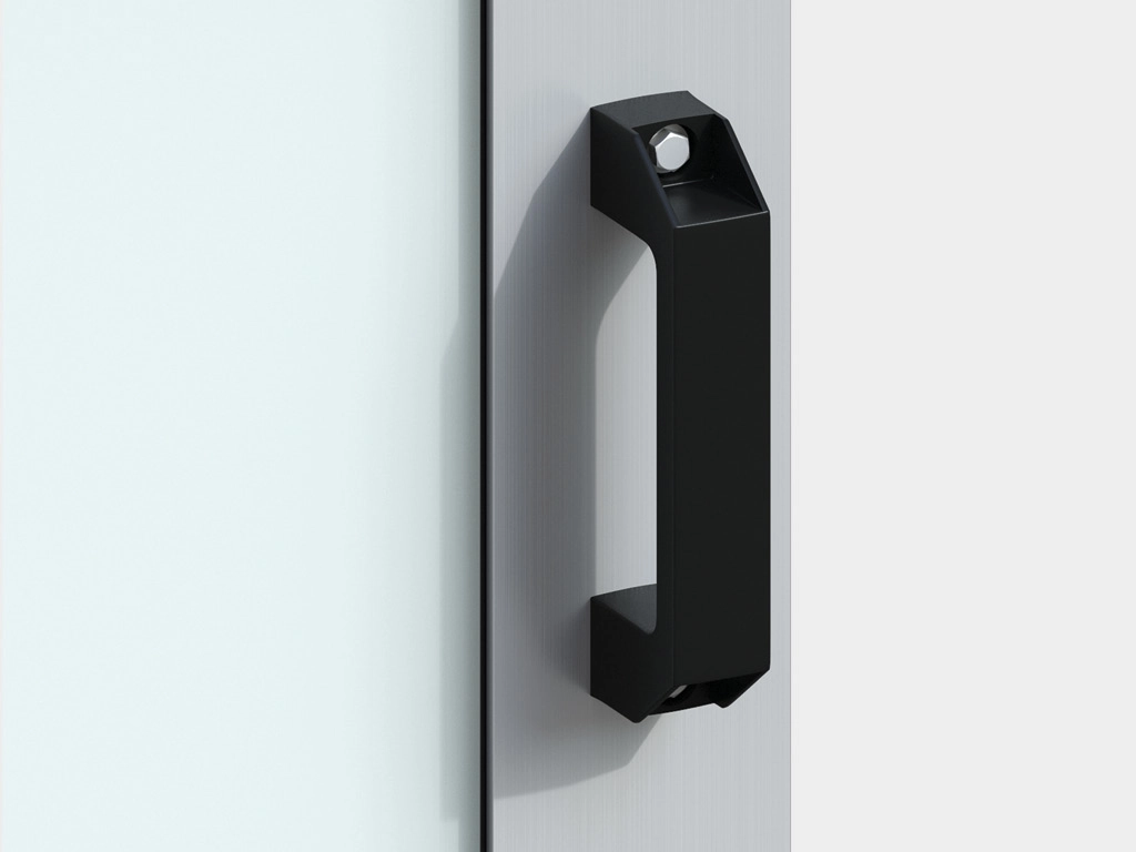 Эргономичная ручка позволяет легко и удобно открывать ворота.