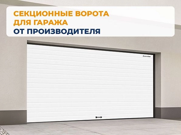 Секционные ворота 2500х3000 мм белые DoorHan RSD02, lipetsk.doorhan.ru